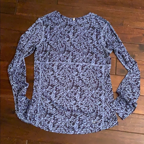 Nike Running Blue Graphic Dri-Fit Long Sleeve Top - Picture 6 of 11